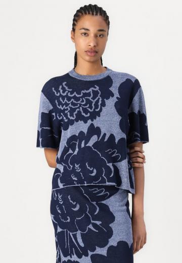 Пуловер с коротким рукавом