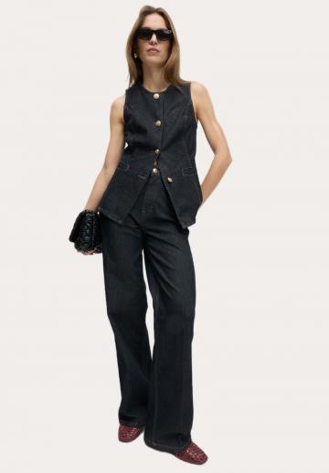 Джинсовая жилетка