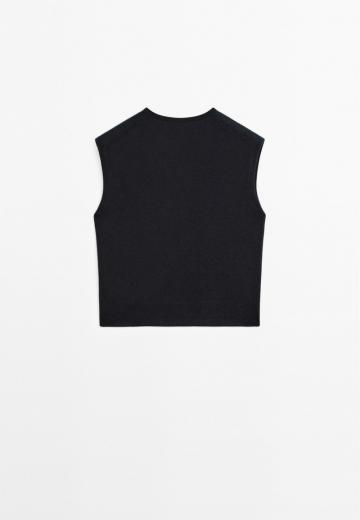 Пуловер без рукавов