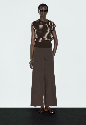 Пуловер с коротким рукавом