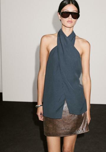 Кожаная юбка