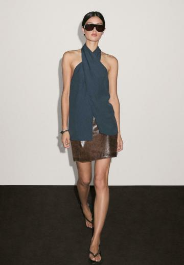 Кожаная юбка