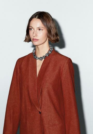 Длинный блейзер