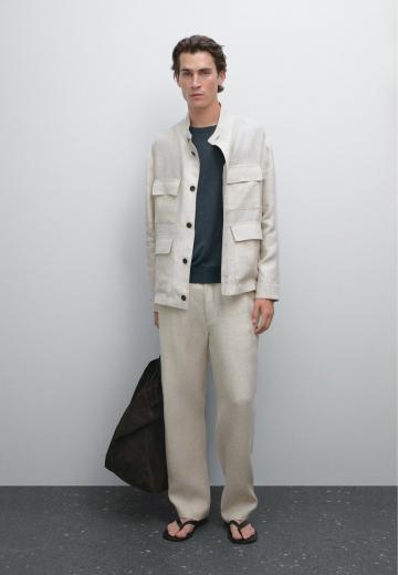 Льняные брюки