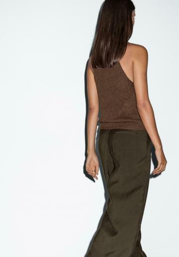 Пуловер без рукавов