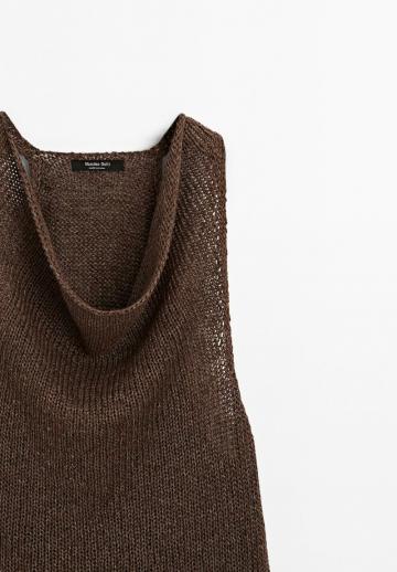 Пуловер без рукавов