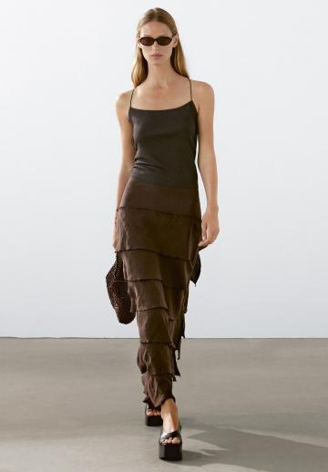 Юбка с воланами