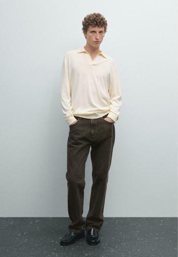 Поло с длинным рукавом