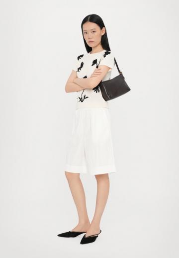 Пуловер с коротким рукавом