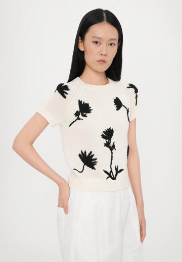 Пуловер с коротким рукавом