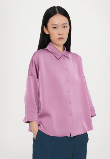 Атласная блузка