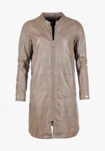 Кожаное пальто