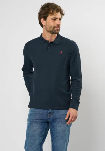 Поло с длинным рукавом