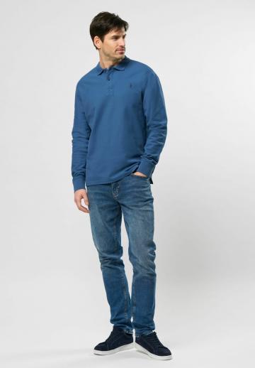 Поло с длинным рукавом