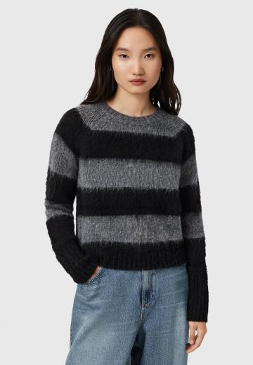 Пуловер в полоску