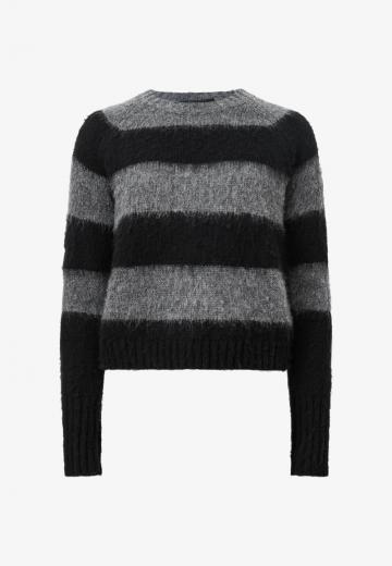 Пуловер в полоску