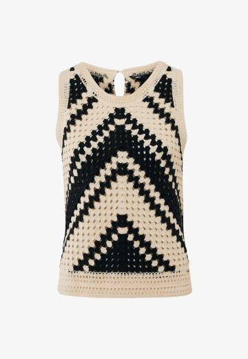 Пуловер без рукавов