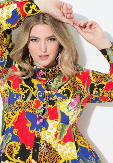 Длинная блузка