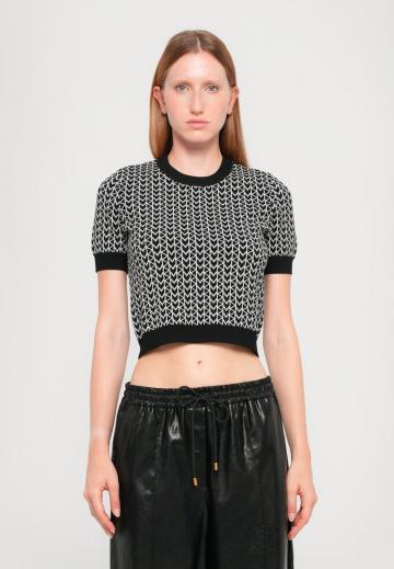 Пуловер с коротким рукавом