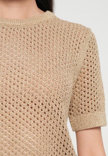 Пуловер с коротким рукавом