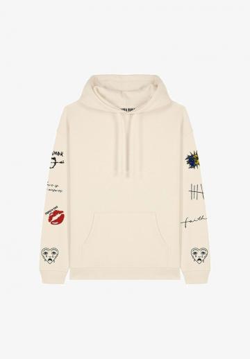 Пуловер с капюшоном