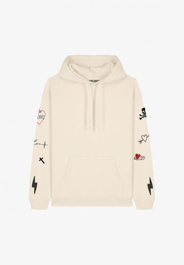 Пуловер с капюшоном