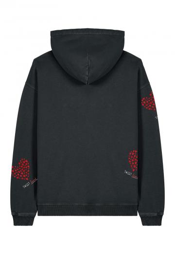 Пуловер с капюшоном