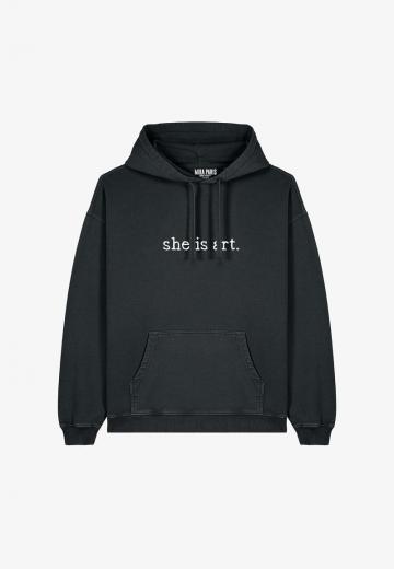 Пуловер с капюшоном