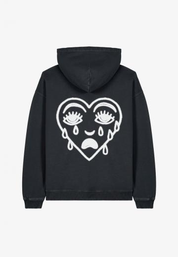 Пуловер с капюшоном