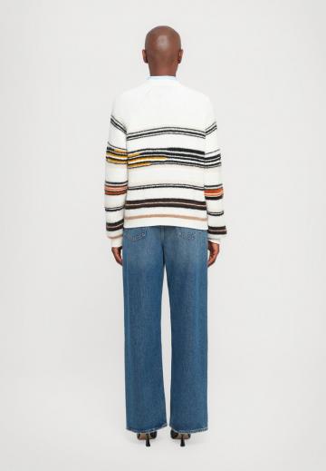 Пуловер в полоску