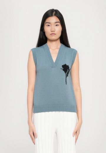 Пуловер без рукавов