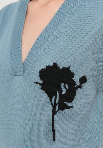 Пуловер без рукавов