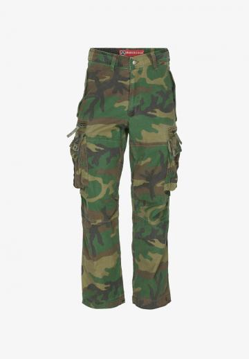 Брюки с накладными карманами