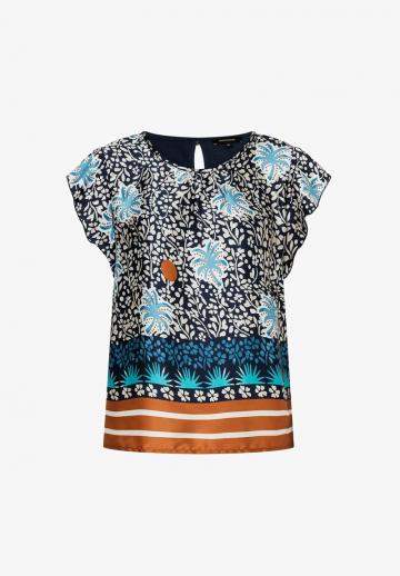 Атласная блузка