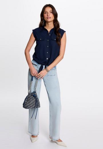 Блузка без рукавов