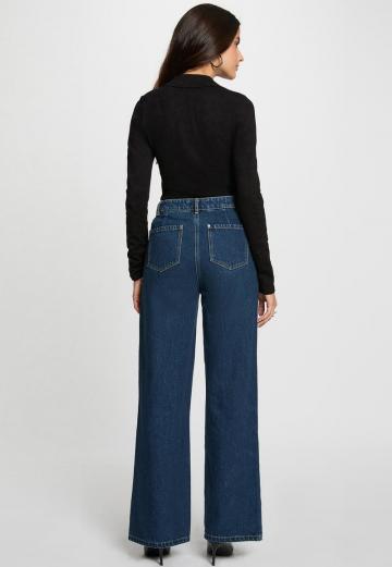 Пуловер с воротником поло