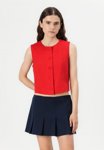 Блузка без рукавов