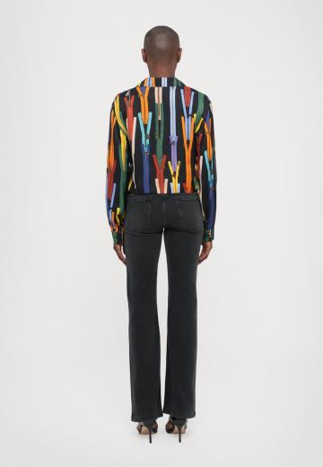 Атласная блузка