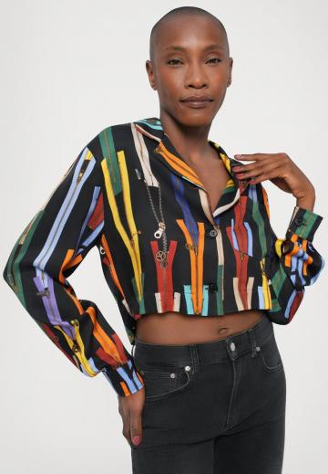 Атласная блузка