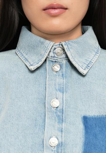 Джинсовая блузка