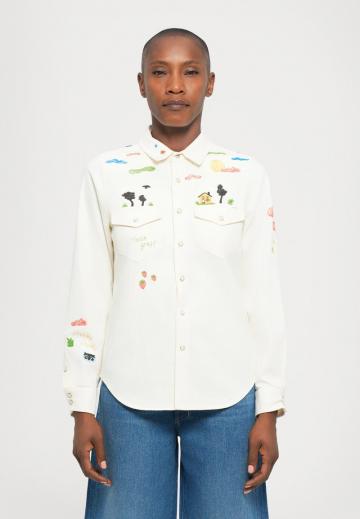 Джинсовая блузка