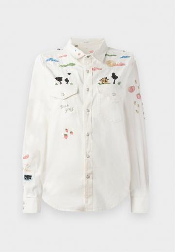 Джинсовая блузка