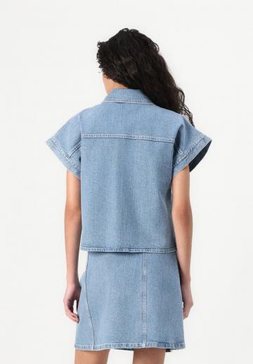 Джинсовая жилетка