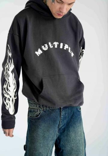 Пуловер с капюшоном