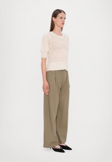 Пуловер с коротким рукавом