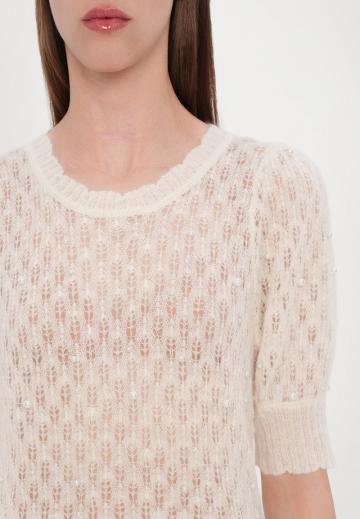 Пуловер с коротким рукавом