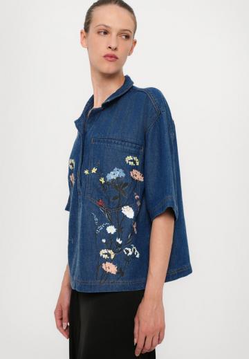 Джинсовая блузка