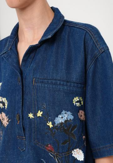 Джинсовая блузка