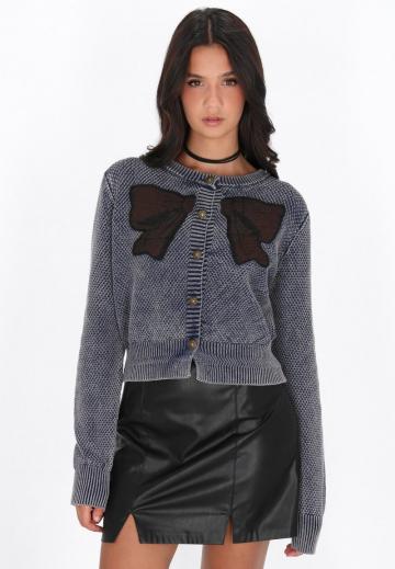 Жаккардовая вязаная кофта