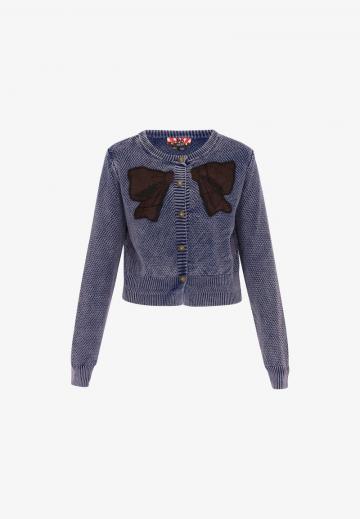 Жаккардовая вязаная кофта